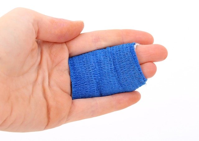 Image of a hand wrapped in a bandage